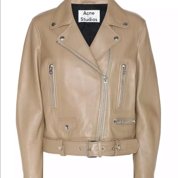 Acne Studios Jackets & Blazers - NEW Acne Studios Mock Leather Biker Moto Jacket 32
